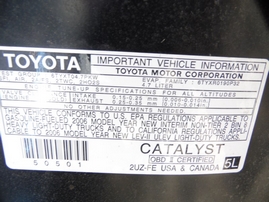 2006 TOYOTA TUNDRA SR5 BLACK DBLE CAB 4.7L AT 2WD Z17729
